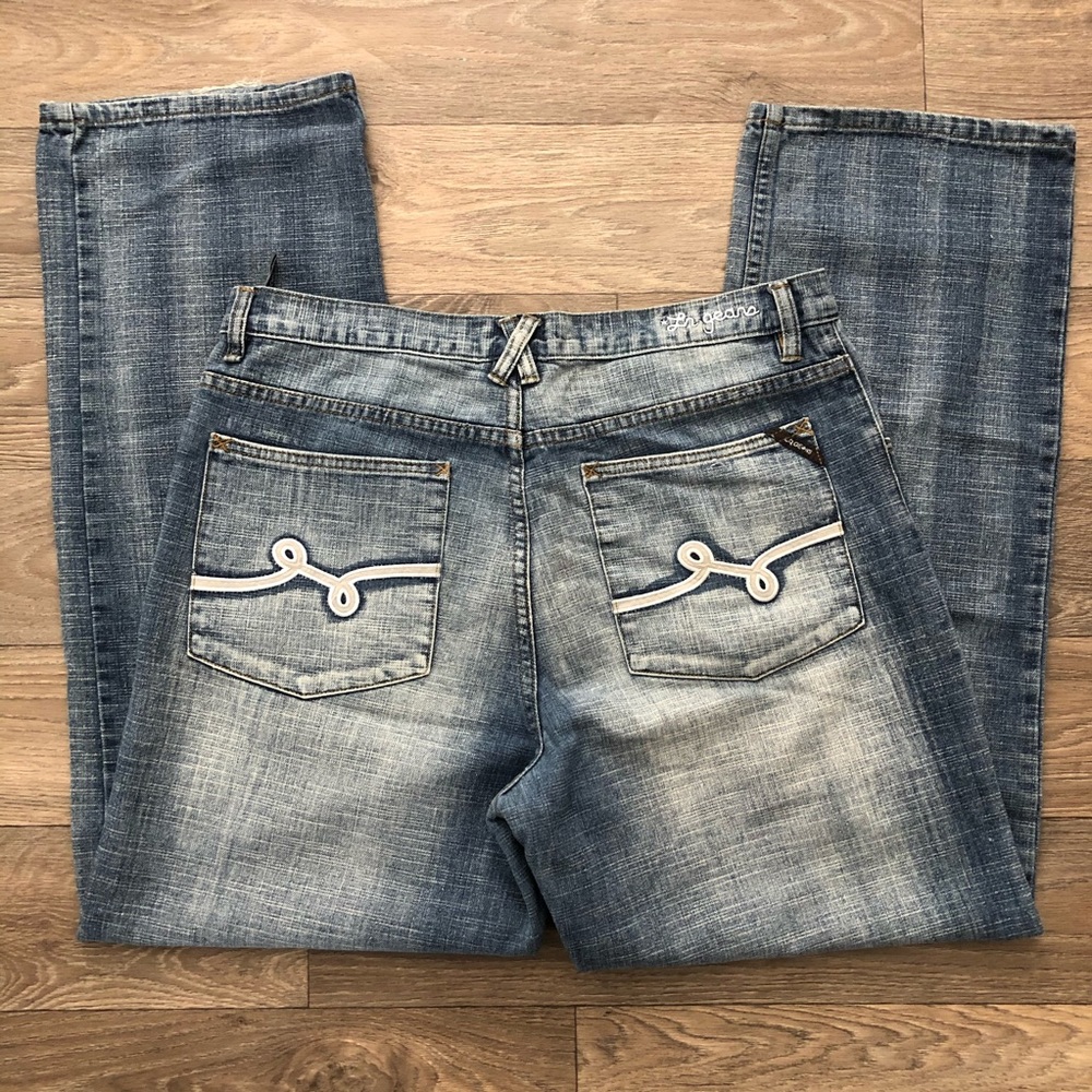 LRG men’s Baggy Wide Jeans Cowboy Size 34